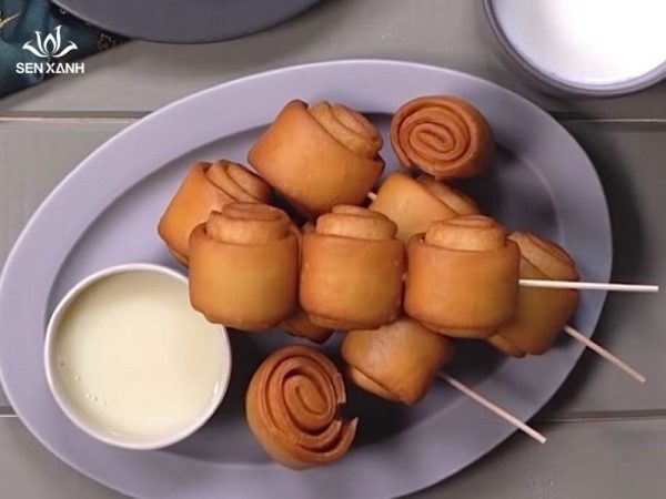 Bánh bao sữa chiên