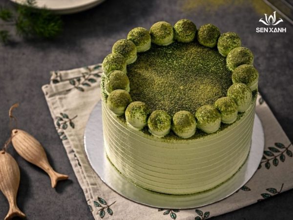 Bánh matcha kem