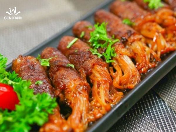 Bò cuộn kim châm