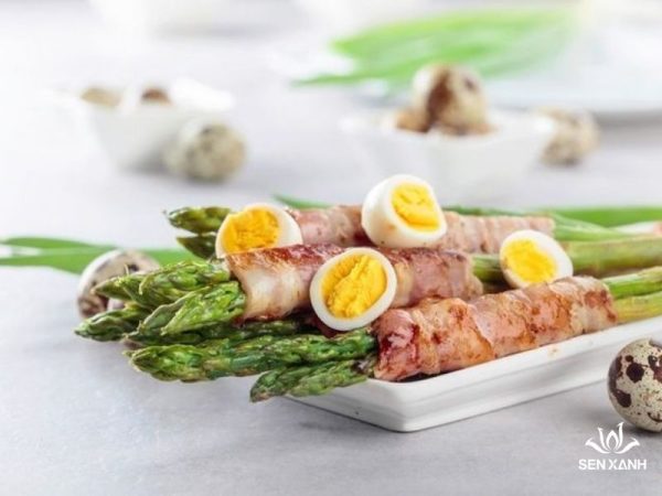 Bò Cuộn Măng Tây Áp Chảo