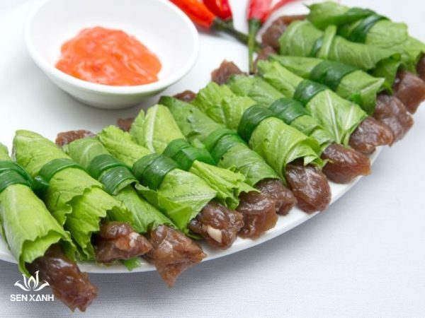 Bò Mỹ Cuốn Cải Xanh