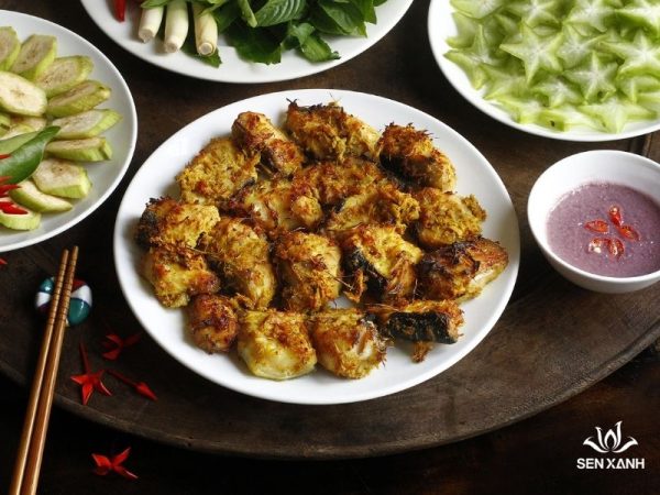 Cá lăng nướng Tây Bắc