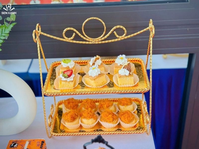 C&aacute;c m&oacute;n trong menu teabreak cho lễ khai trương Cụm c&ocirc;ng nghiệp Ti&ecirc;n Cường II