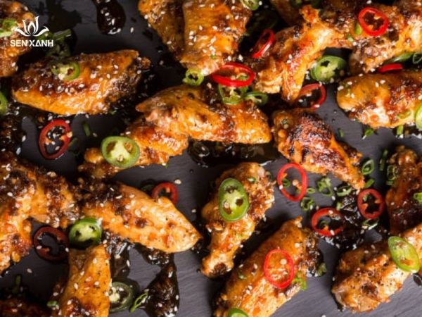 Cánh gà nướng mật ong