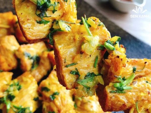 Cốt lết chay xiên nướng