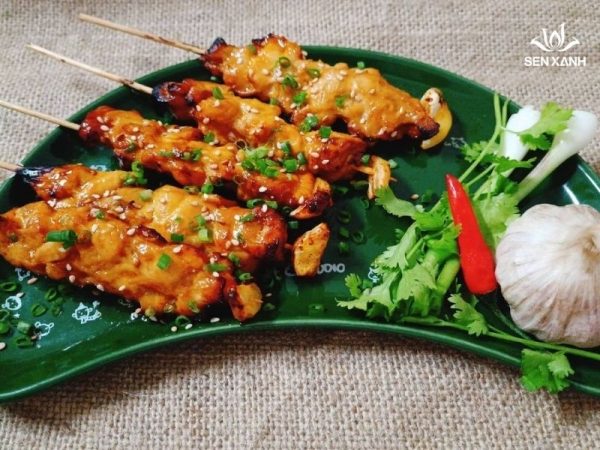 Gà xiên que tẩm hương chanh
