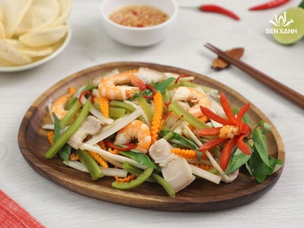 Gỏi bò rau tiến vua