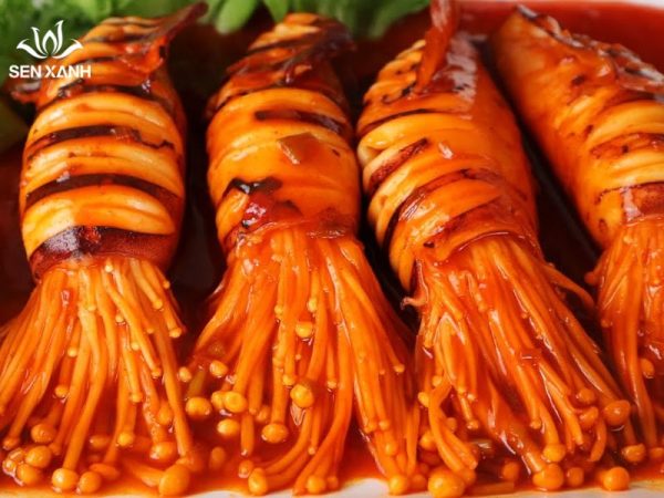 Mực nướng sốt Hàn Quốc