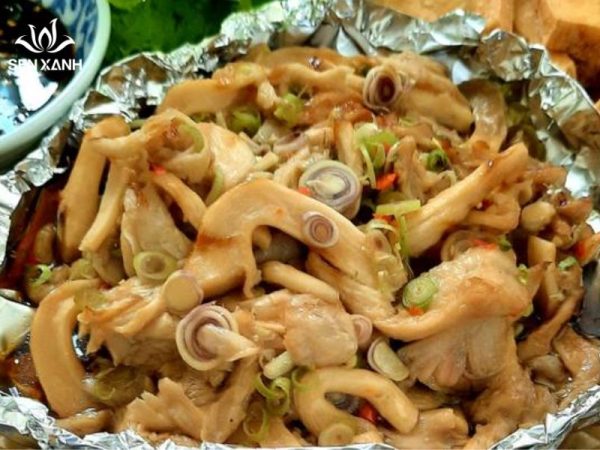 Nấm bào ngư bơ mặn nướng giấy bạc