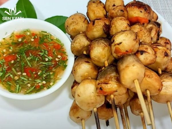 Nấm rơm nướng