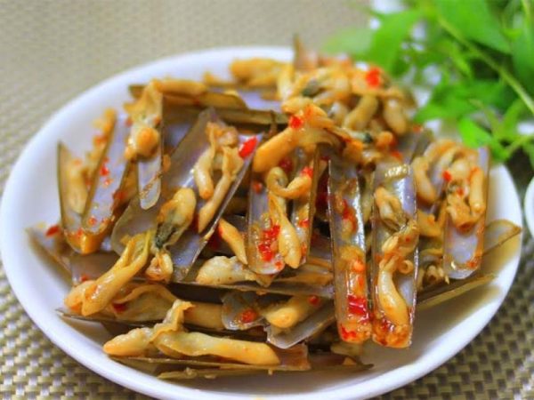 Ốc móng tay nướng