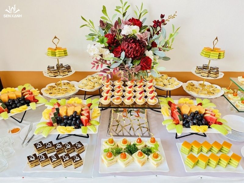 Setup đặt tiệc Teabreak tại H&agrave; Nội