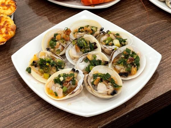 Sò chén nướng mỡ hành