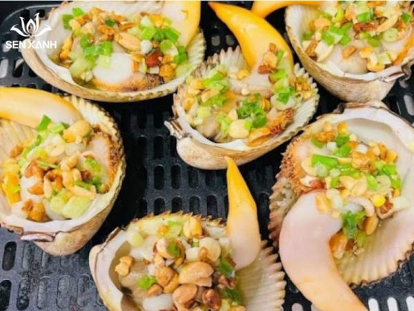 Sò dương nướng mỡ hành