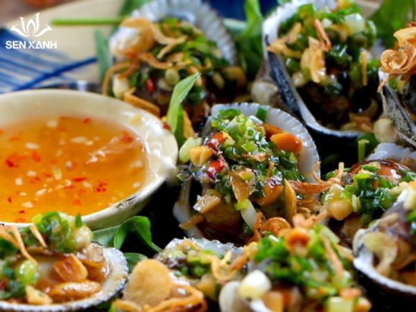 Sò lông nướng mỡ hành