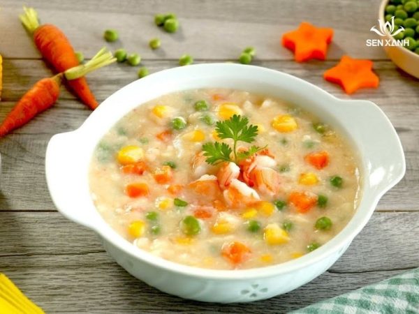 Soup tôm ngô