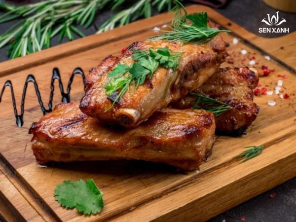 Sườn non nướng mật ong