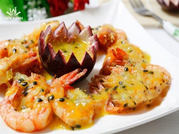 Tôm càng chiên giòn sốt chanh dây