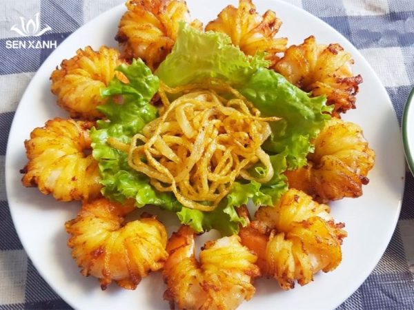 Tôm cuộn khoai tây chiên