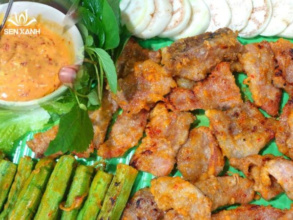 Vú heo nướng