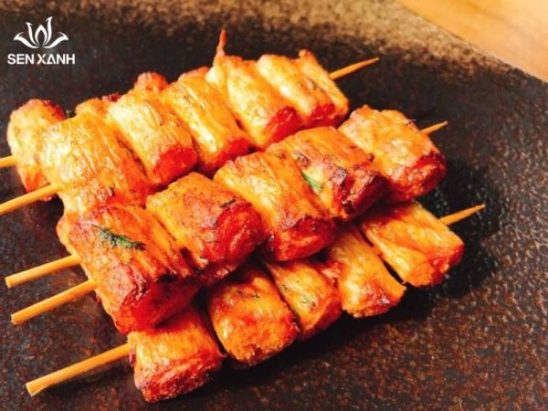 Xiên que sườn nướng chay