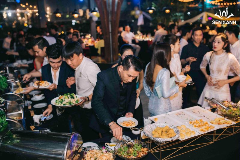 C&acirc;n đối thời gian thưởng thức bữa tiệc buffet hội nghị&nbsp;