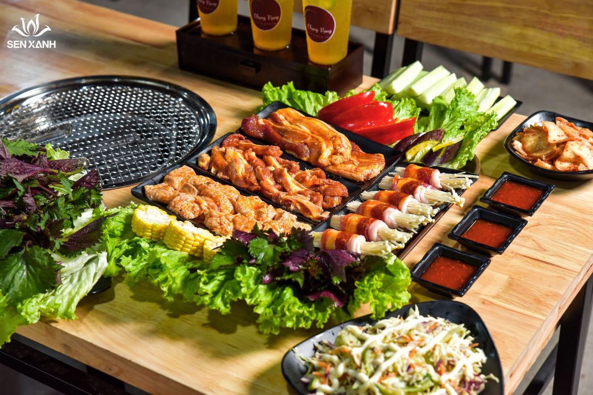 Tiệc BBQ đầy m&agrave;u sắc
