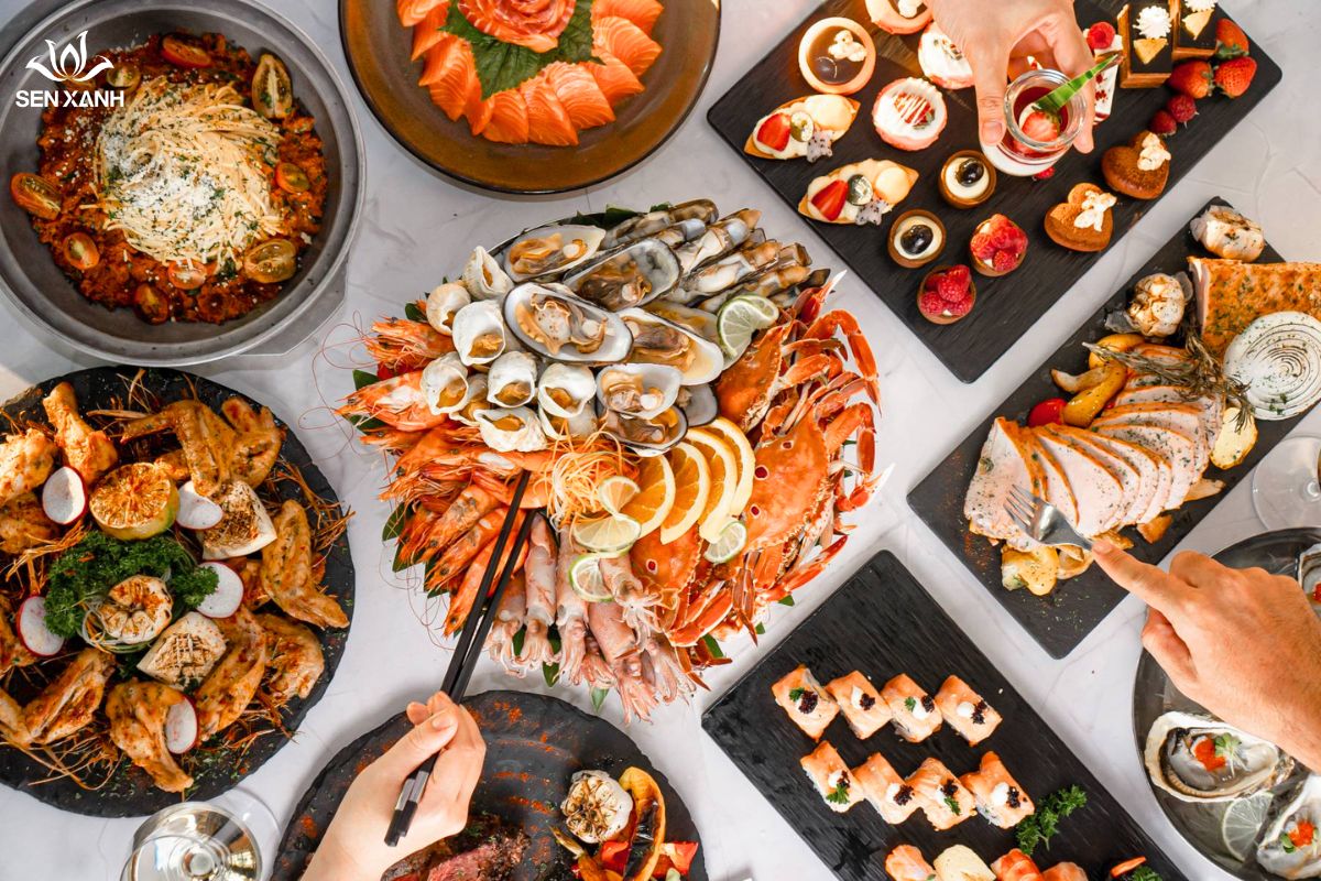 Tiệc buffet đa dạng