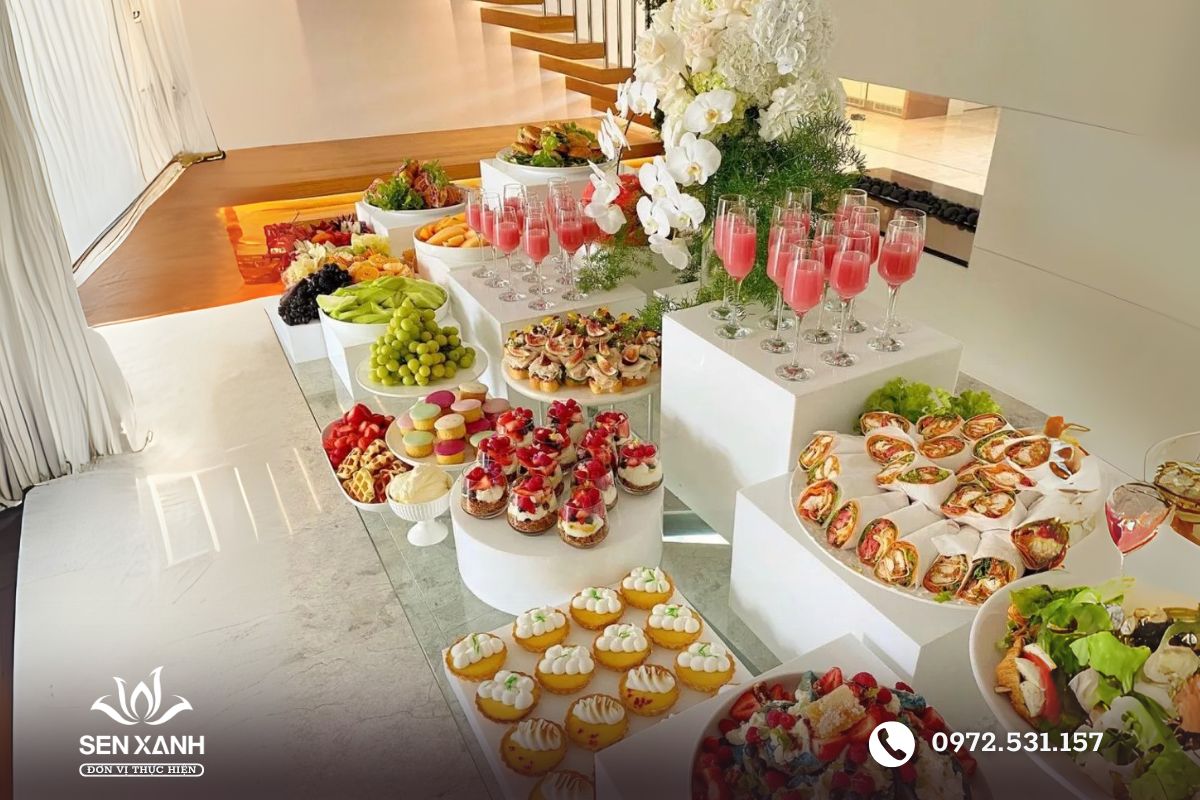 Khu vực thưởng thức tiệc cocktail