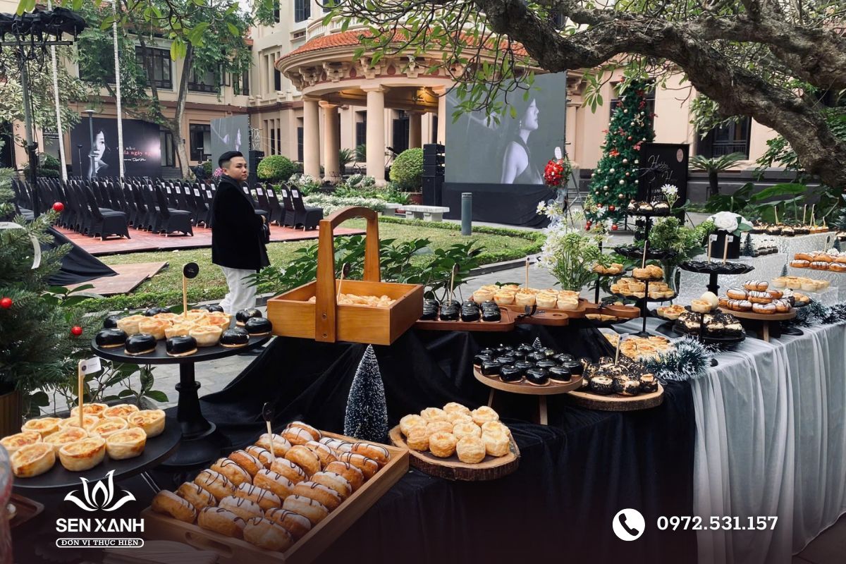 Setup teabreak cho sự kiện của doanh nghiệp