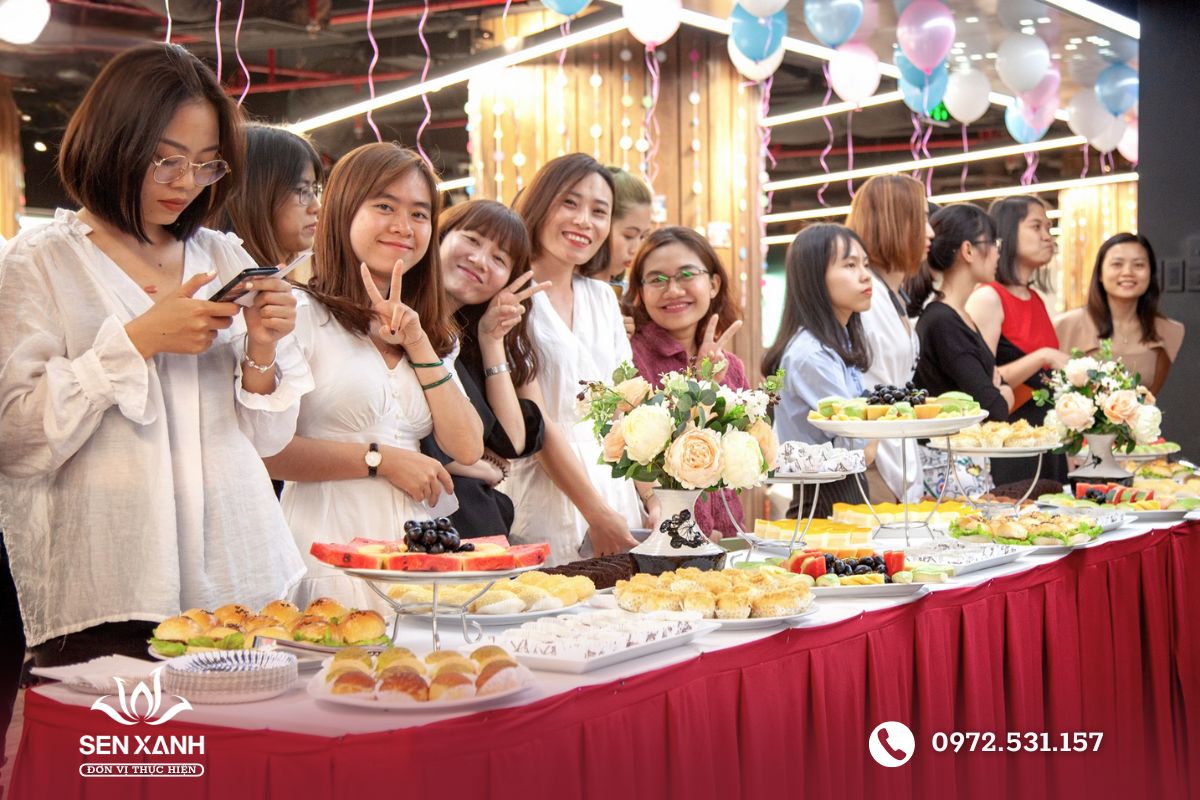 Tiệc teabreak cho sinh nhật của doanh nghiệp