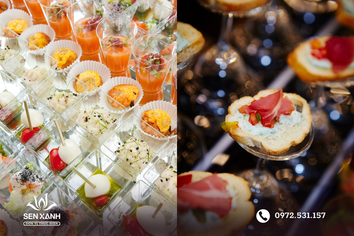 Đa dạng m&agrave;u sắc cho tiệc finger food th&ecirc;m ấn tượng