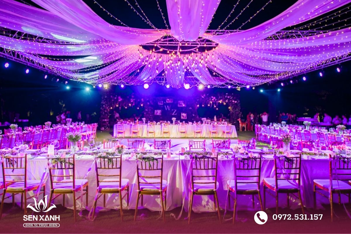 Ghế Chiavari ph&ugrave; hợp tổ chức lễ cưới