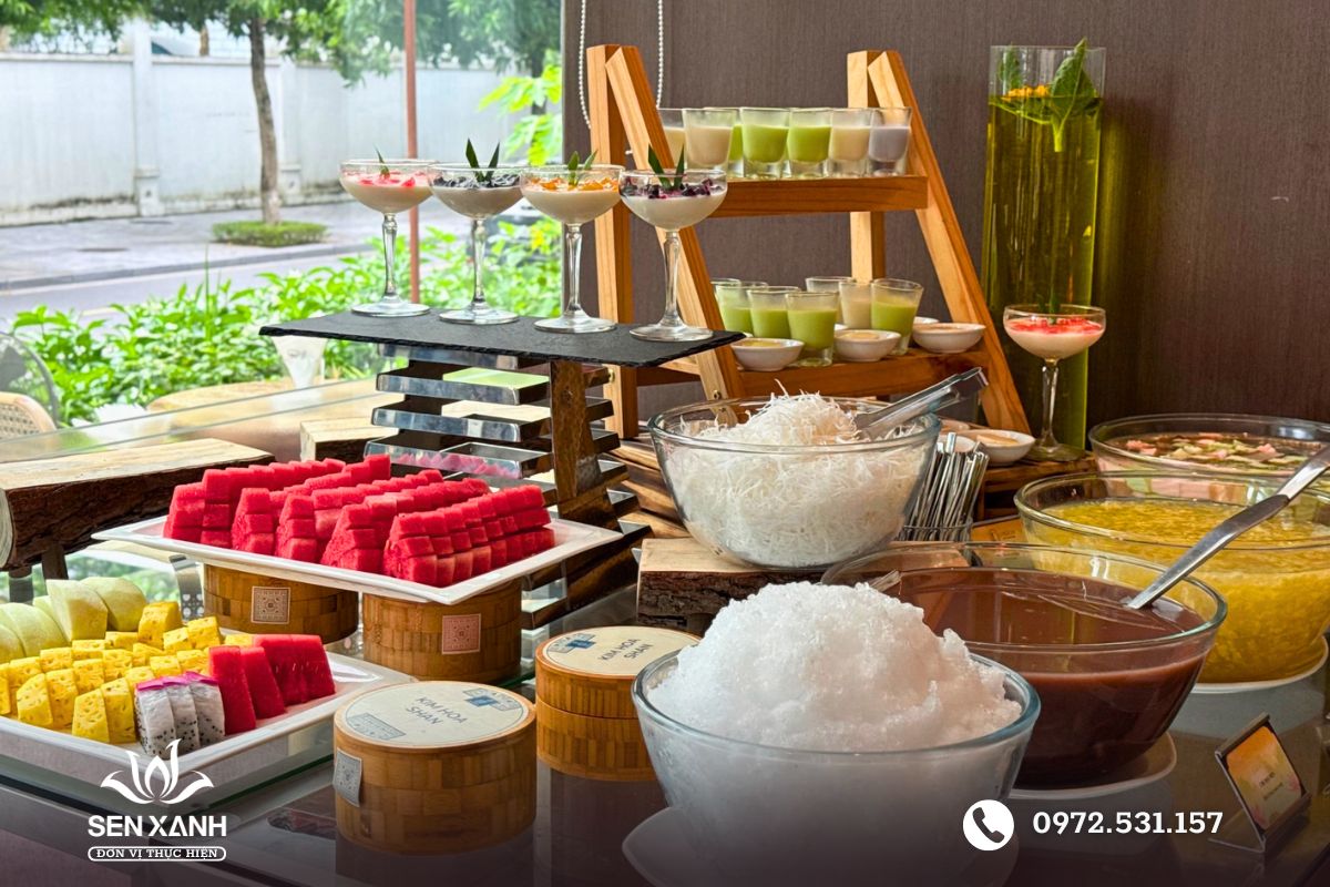 M&oacute;n tr&aacute;ng miệng l&agrave; trạm dừng nghỉ tạm thời trong bữa tiệc