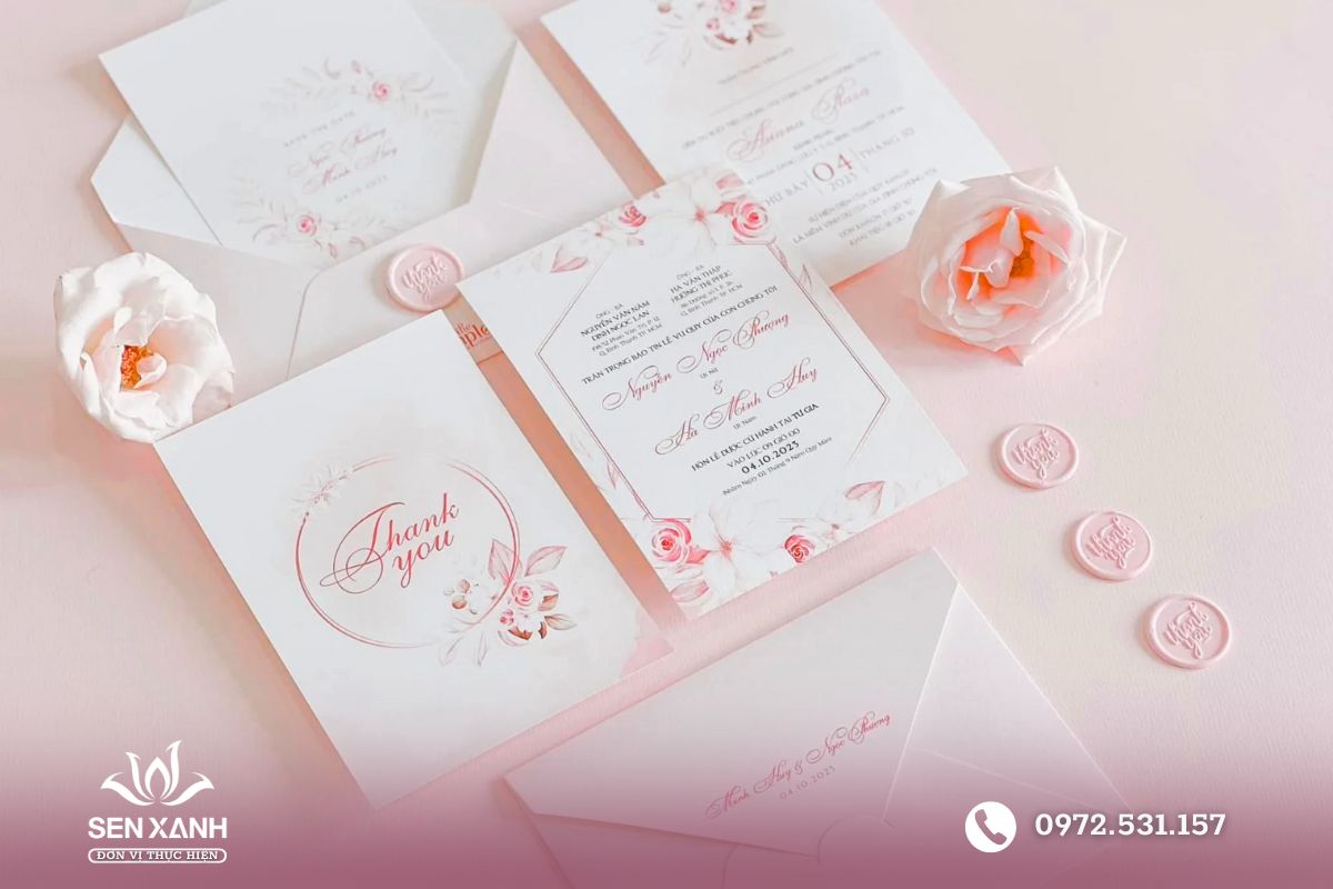 Thiệp cưới thiết kế theo nhu cầu c&aacute; nh&acirc;n ho&aacute;