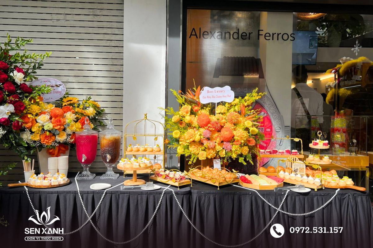 Thiết kế kh&ocirc;ng gian tiệc tr&agrave; theo chủ đề