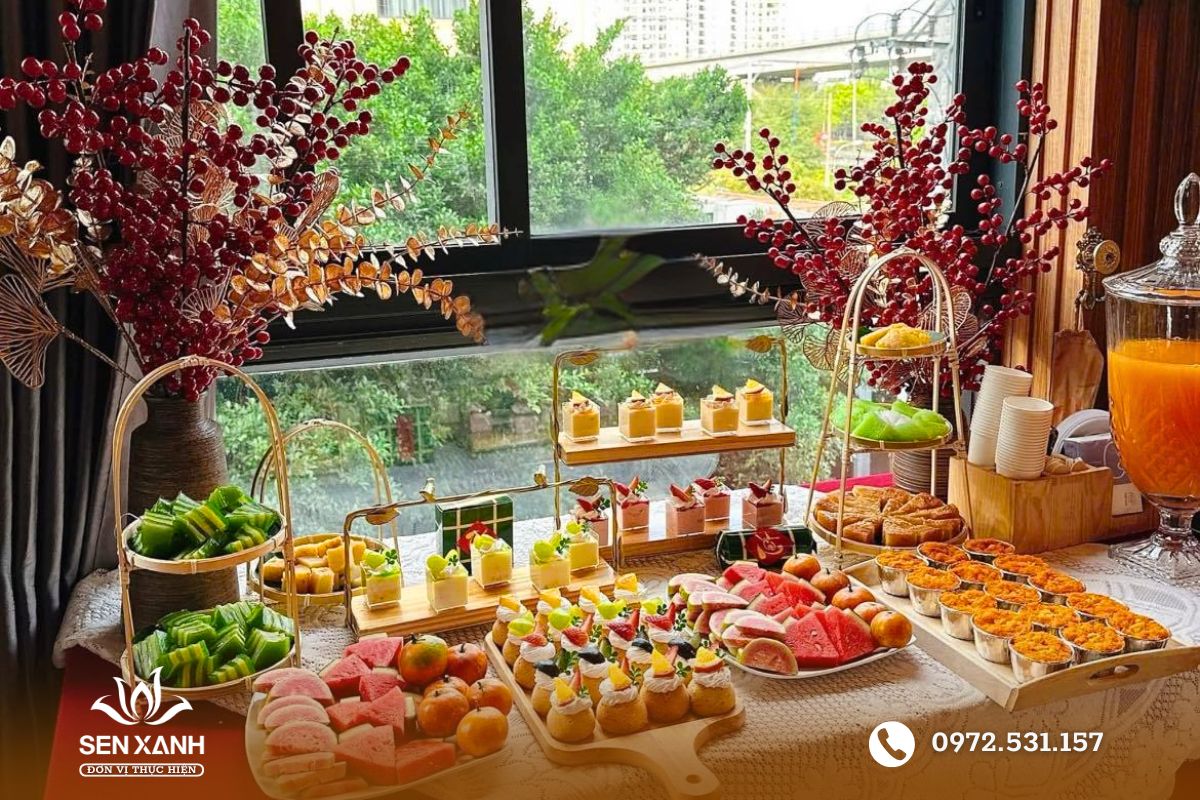 Thực đơn tiệc tr&agrave; phổ biến nhất hiện nay