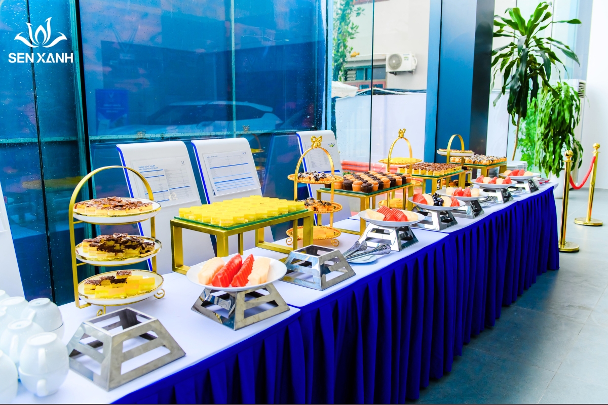 Tổ chức tiệc teabreak cho lễ khai trương showroom Vinfast Hải Hùng