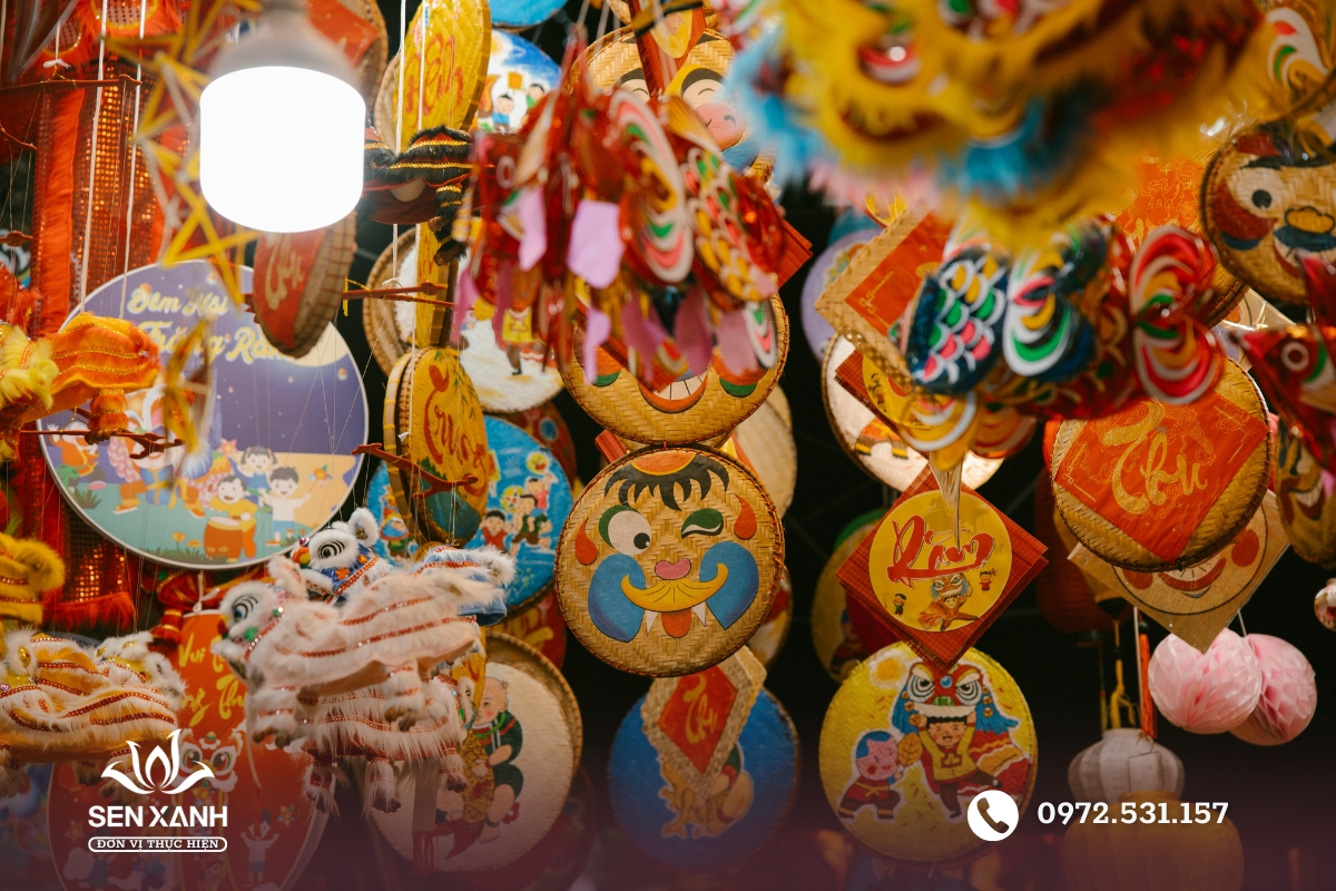 Tiệc Trung thu với những chủ đề mộc mạc th&acirc;n quen