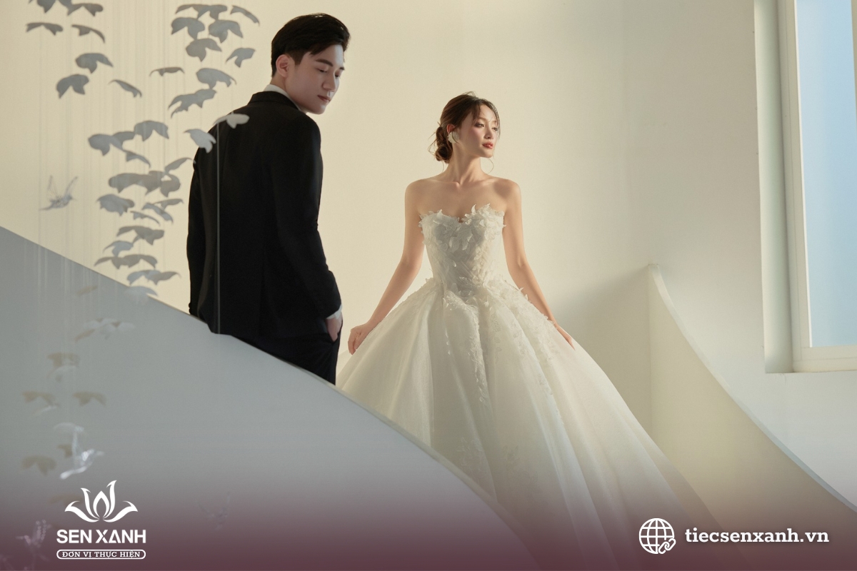 Ảnh cưới theo concept H&agrave;n Quốc tinh tế