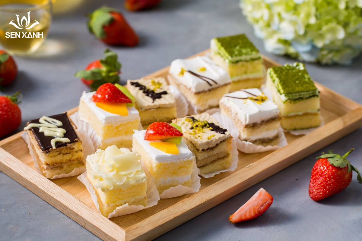 Bánh Pettit hoa quả