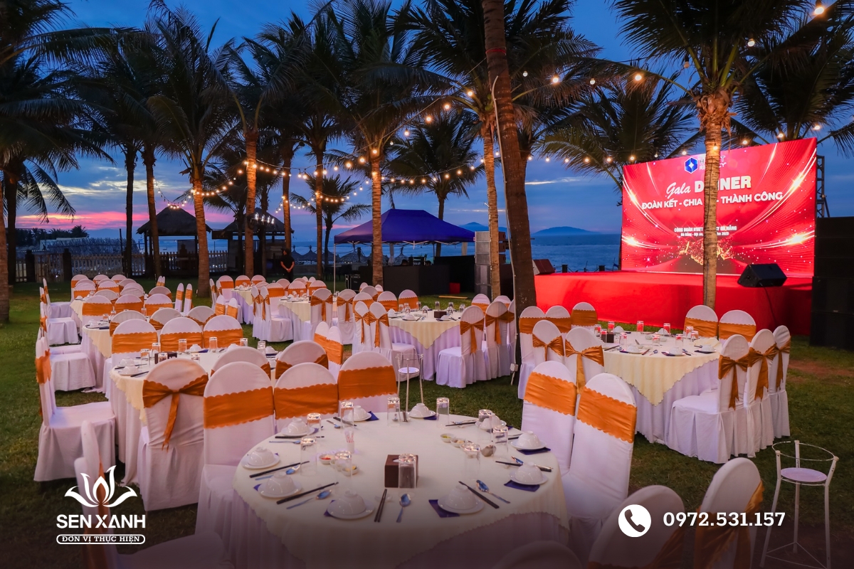 Gala Dinner tại c&aacute;c khu nghỉ dưỡng sang trọng