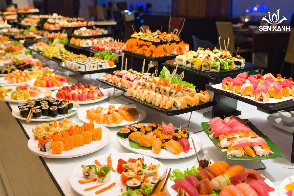 Gợi ý 5 thực đơn buffet trọn gói tại Tiệc Sen Xanh