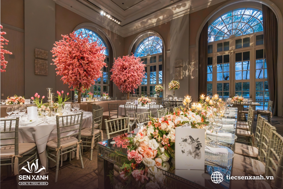 Setup kh&ocirc;ng gian tiệc sự kiện tại c&ocirc;ng ty