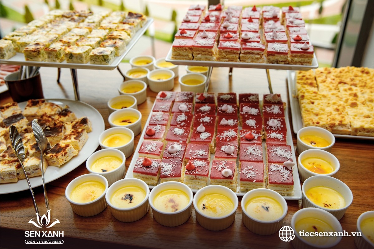 Setup tiệc hội nghị trọn g&oacute;i với thực đơn đa dạng