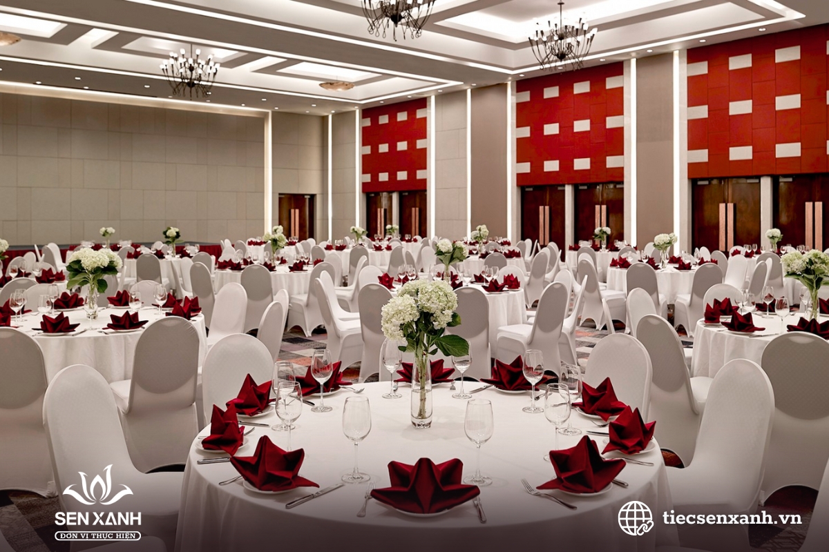 Tiệc hội nghị trọn g&oacute;i chuy&ecirc;n nghiệp từ Tiệc Sen Xanh