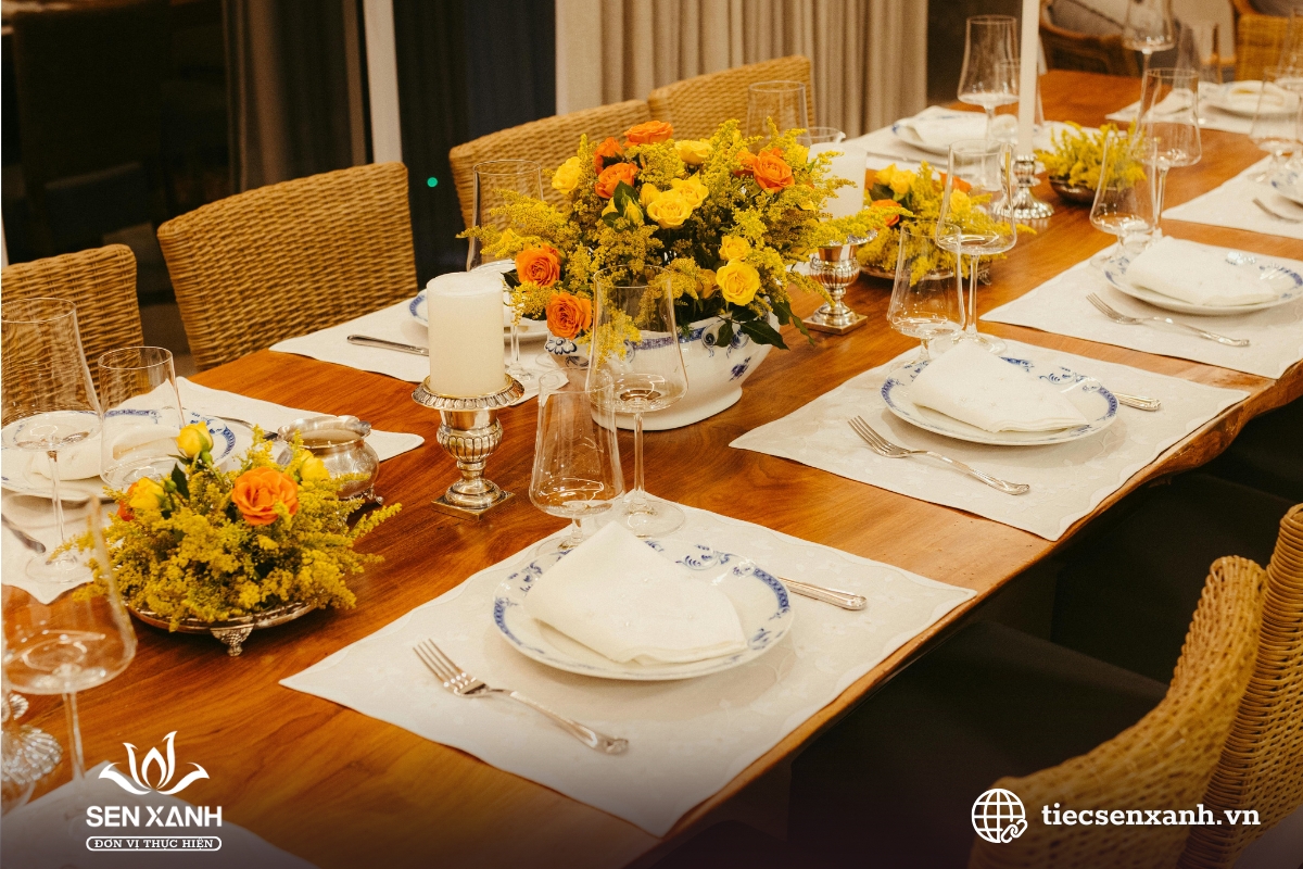 Tổng kết lại qu&aacute; tr&igrave;nh phục vụ tiệc sự kiện