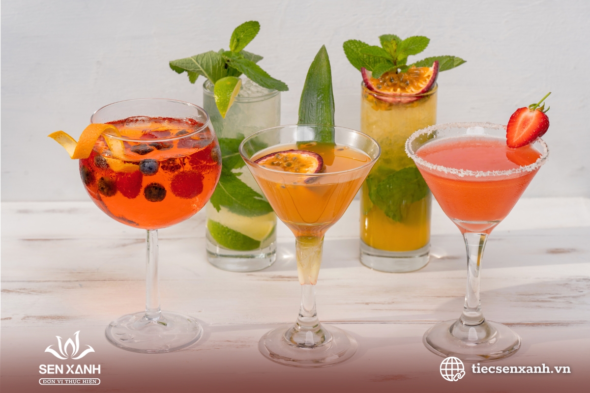 Trải nghiệm đồ uống tươi m&aacute;t tại tiệc sự kiện
