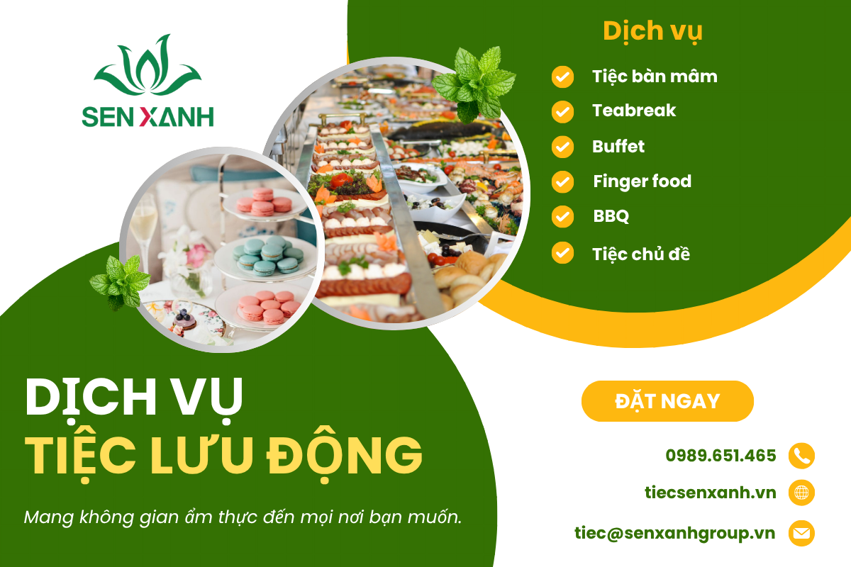 Li&ecirc;n hệ đặt tiệc lưu động với Tiệc Sen Xanh