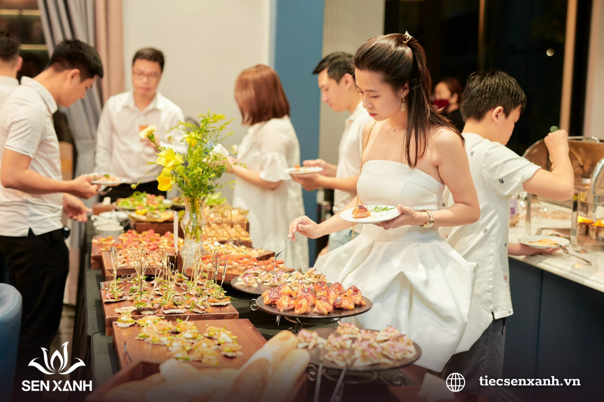 Catering sự kiện cao cấp do Tiệc Sen Xanh phục vụ
